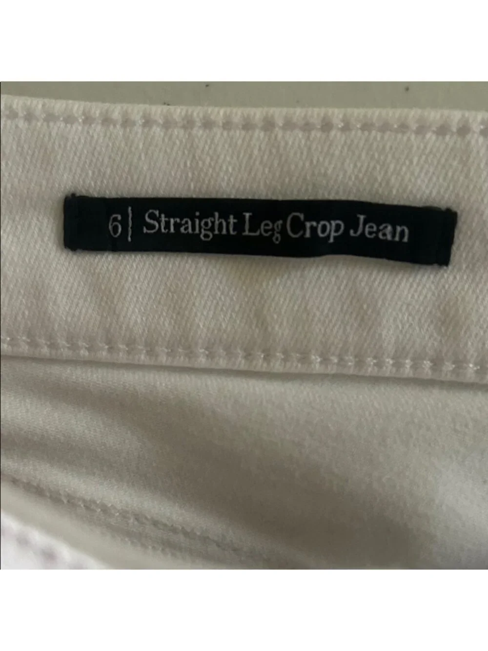 Women's Crisp White Straight Leg Jeans - Picture 5 of 9